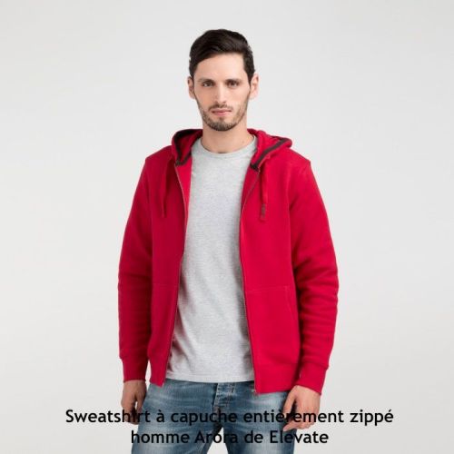 Sweatshirt à capuche zippé et personnalisé